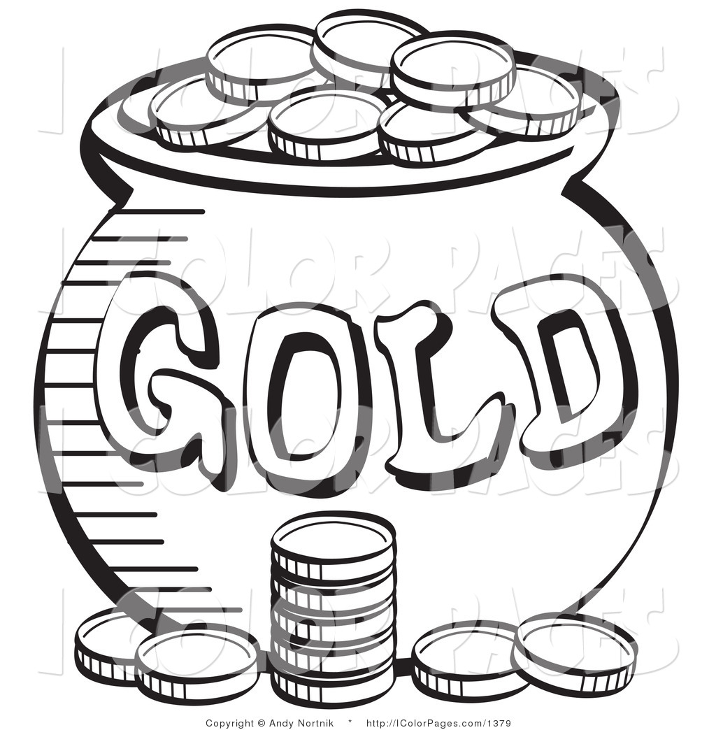 1024x1044 Coin Clipart Coloring Page