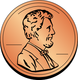 253x261 Penny Clip Art Coins Clipart Image 2
