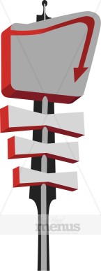 145x388 Sign Clipart Diner
