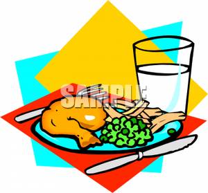 300x279 Diner Clipart Plate Food