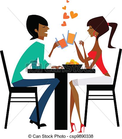 411x470 Diner Clipart Romantic Date