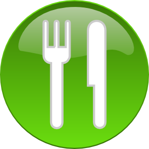 300x300 Food Dining Button Clip Art