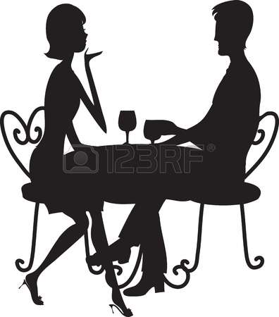 396x450 Couple Clipart Dining