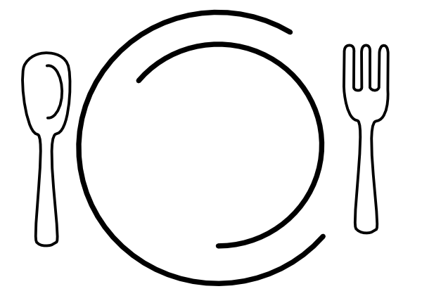 600x431 Clip Art Dinner Table Setting Clipart