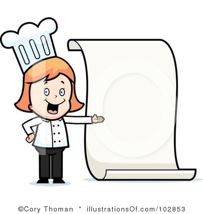 400x420 Dinner Menu Clipart
