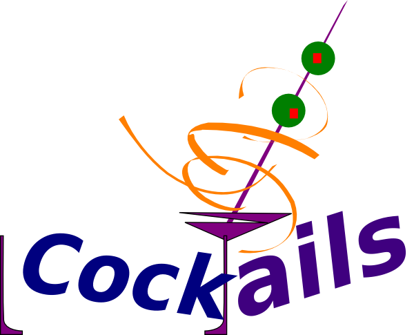 600x485 Simple Cocktails Clip Art