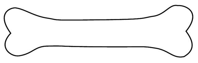 640x204 Long Clipart Dog Bone