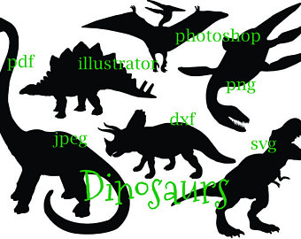 340x270 Dinosaur Silhouette Etsy