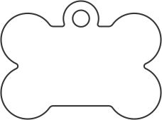 228x170 Dog Bone Outline For Cake Template Paw Patrol Party