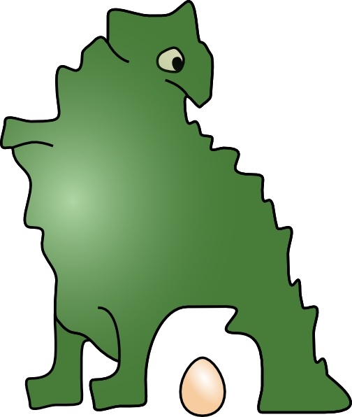 504x596 Dinosaur Laid An Egg Clip Art Free Vector In Open Office Drawing