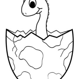 268x268 Dinosaur Egg Coloring Page Kids Drawing And Coloring Pages