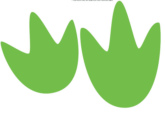 570x390 Feet Clipart Dinosaur