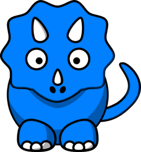 276x299 Baby Blue Dinosaur Clip Art
