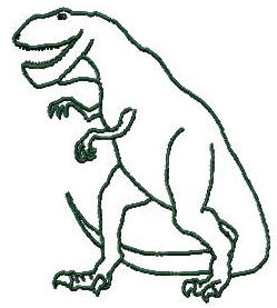 249x277 Boys Dinosaur Outlines Silhoutte Machine Embroidery Designs