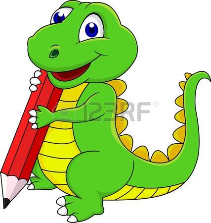 427x450 Dinosaur Reading Clipart