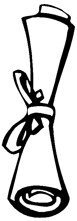 250x710 Cap And Diploma Clipart Clipartmonk