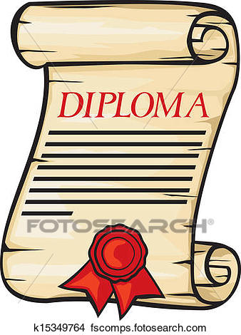 338x470 Clipart Of Diploma K15349764
