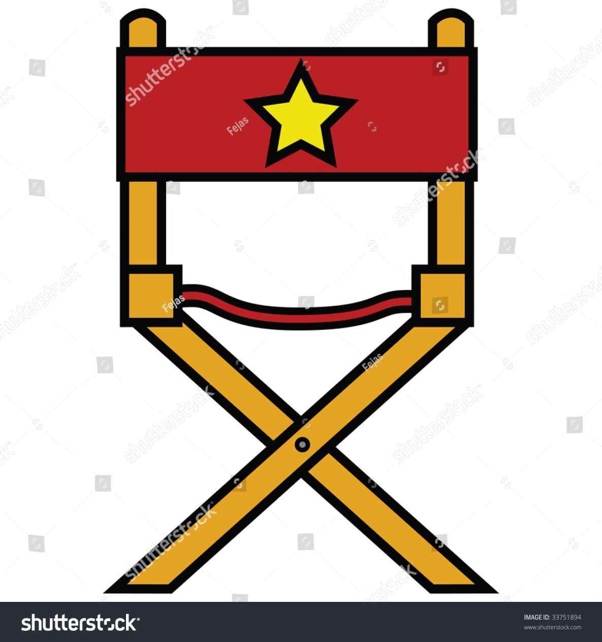 1185x1264 Clip Art Jpeg Illustration Director Movie Star Stock Chairs