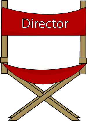 299x414 Theatre Clipart Director Chair