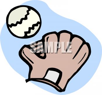 350x326 Cartoon Baseball And Mitt
