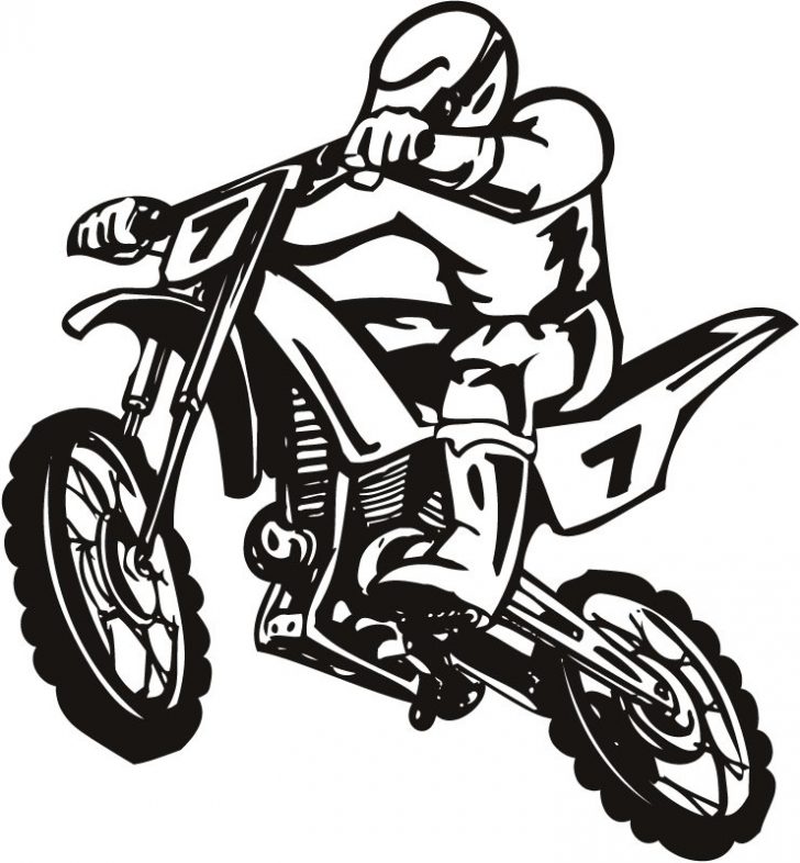 728x786 Dirt Bike Clipart