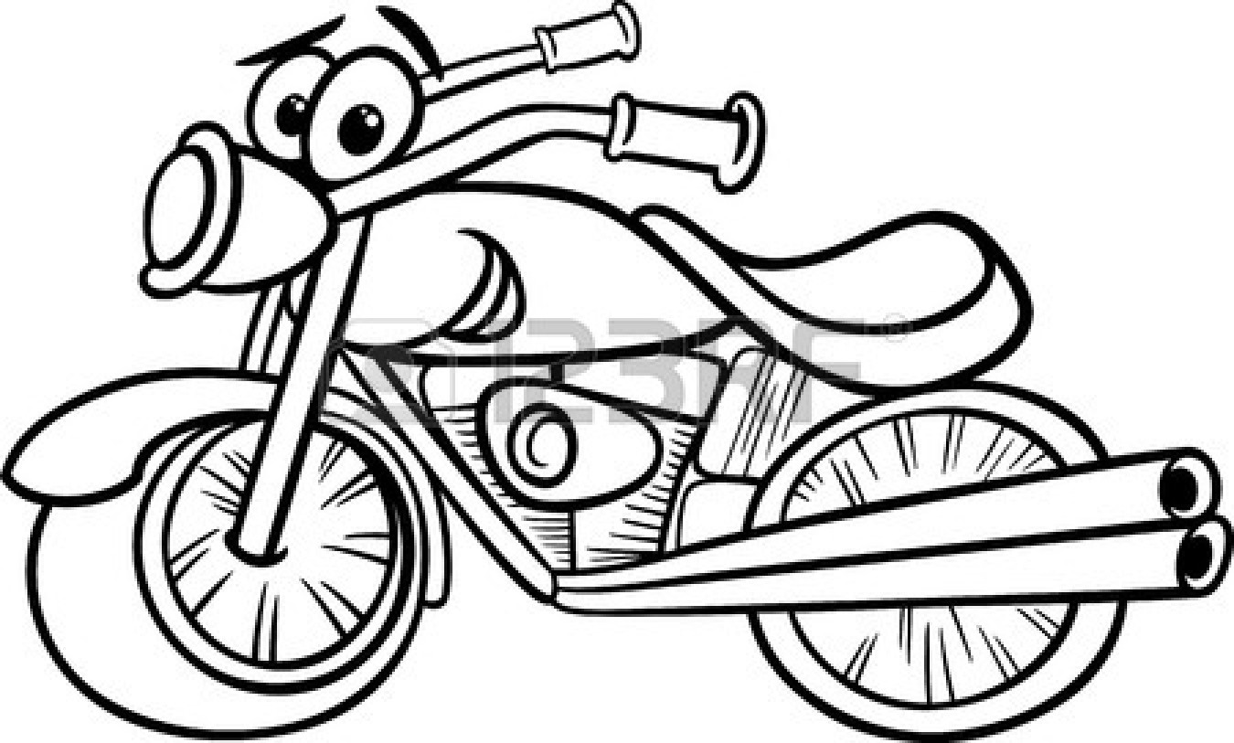 1350x813 Dirt Bike Black And White Clipart