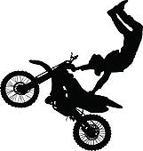 161x170 Dirt Bike Black And White Clipart