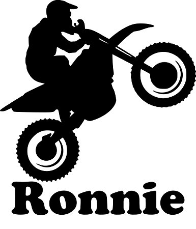 385x450 Dirt Bike Motorcycle Vinyl Decal Sticker With Custom