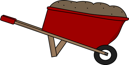450x230 Wheelbarrow Filled With Dirt Clip Art