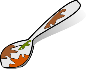 300x240 Dirty Spoon Clip Art