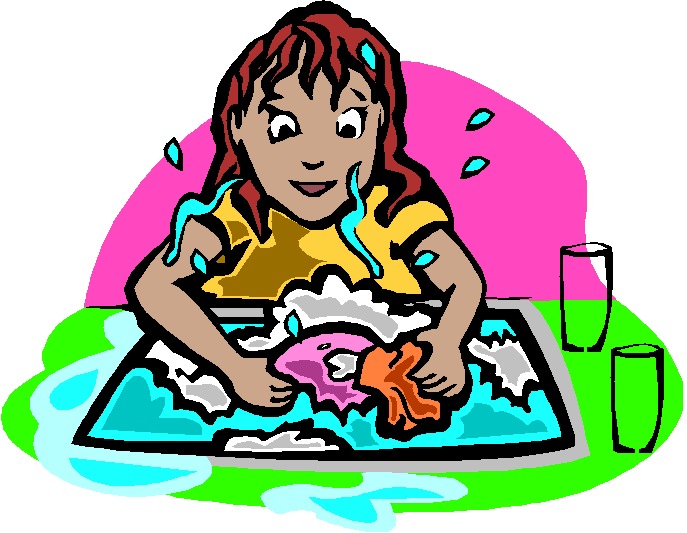 687x533 Washing Dishes Clipart