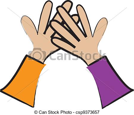 450x387 Hand Clipart High Five