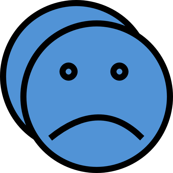 600x600 Sadness Clipart Disappointed Face