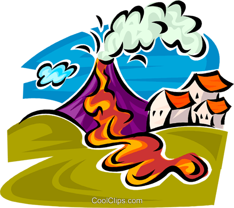 480x427 Disaster Clipart Volcano Lava