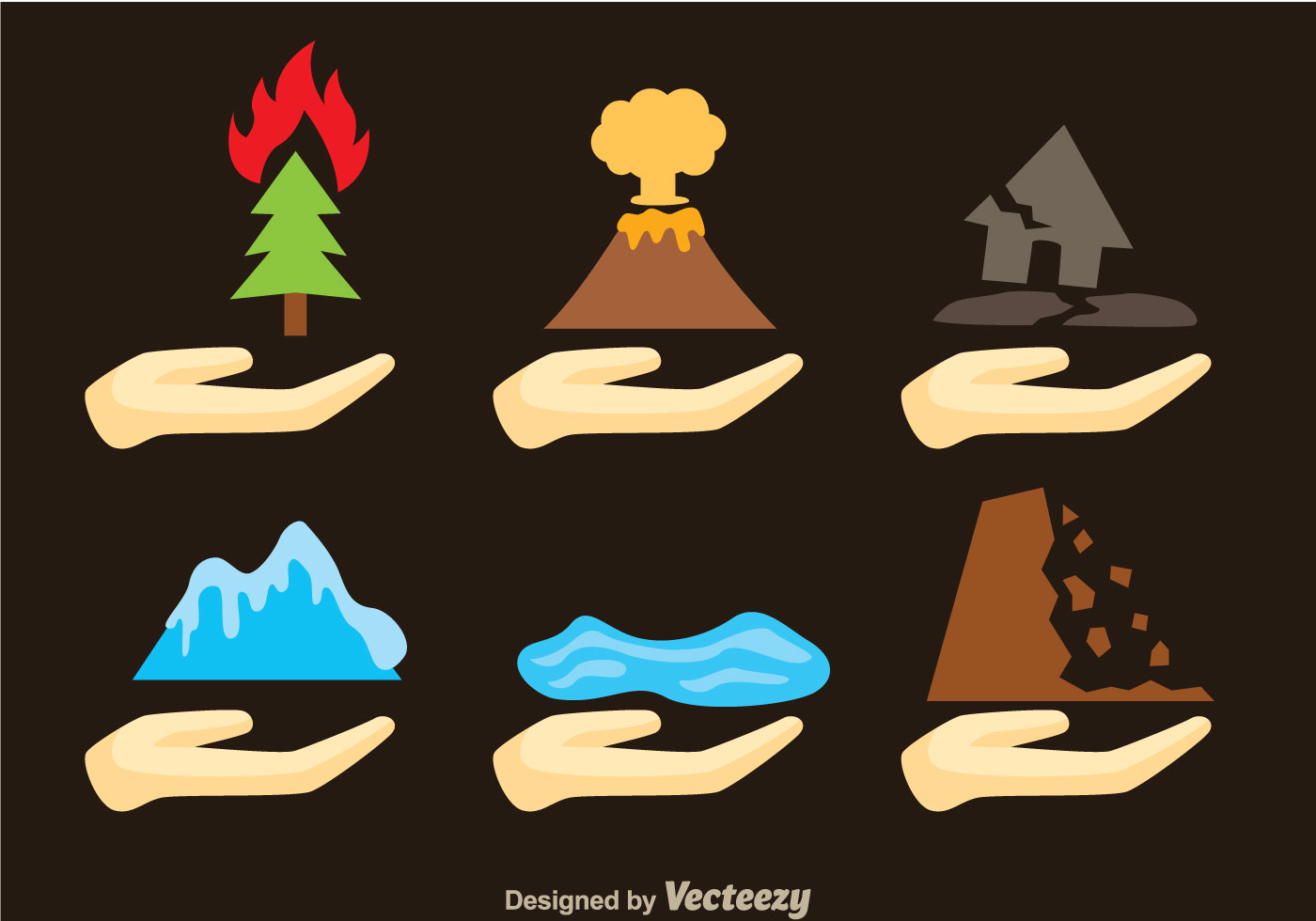 1400x980 Naturkatastrophe Free Vector Art