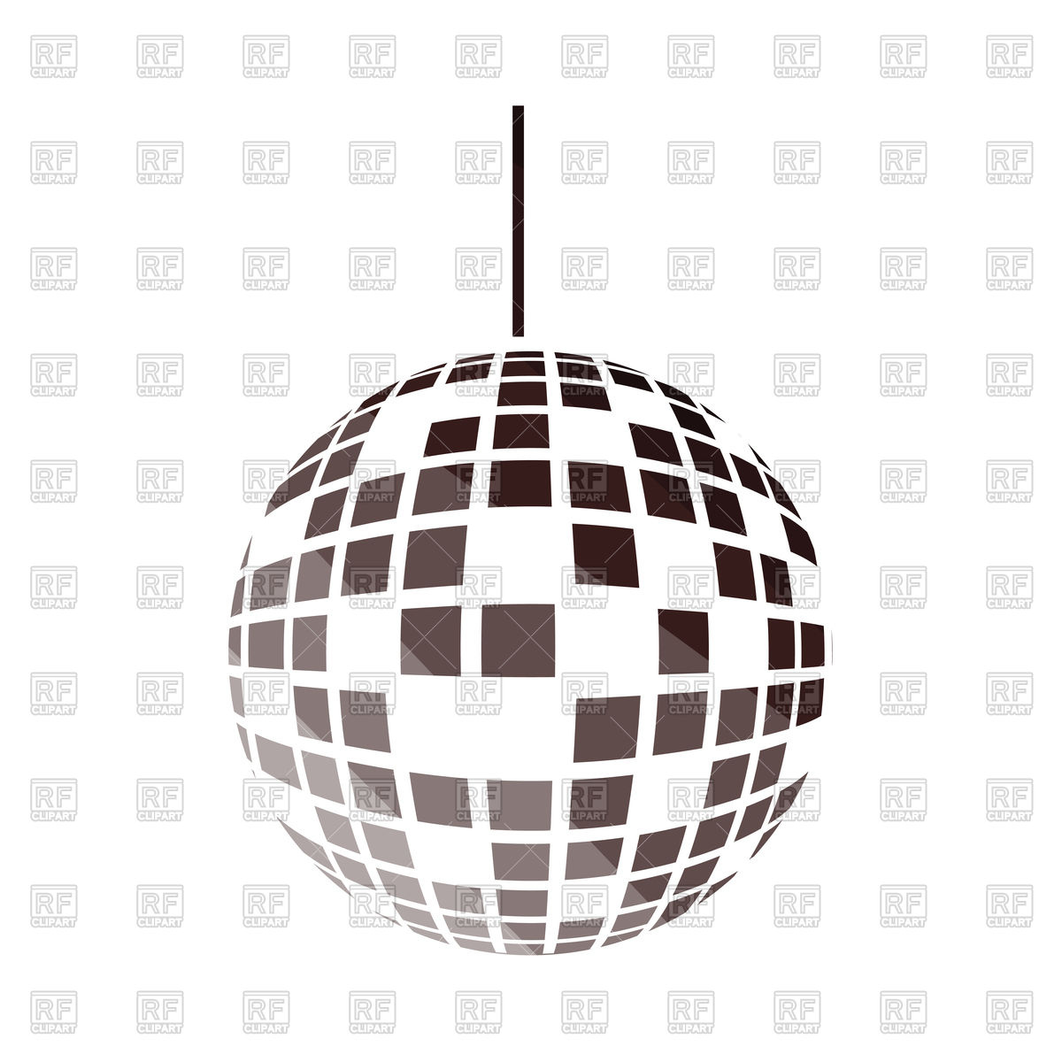 1200x1200 Party Disco Sphere Icon Royalty Free Vector Clip Art Image