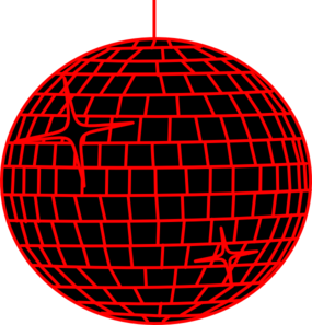 285x297 Red Disco Ball Clip Art