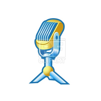 400x400 Disco Ball With Microphone Royalty Free Vector Clip Art Image