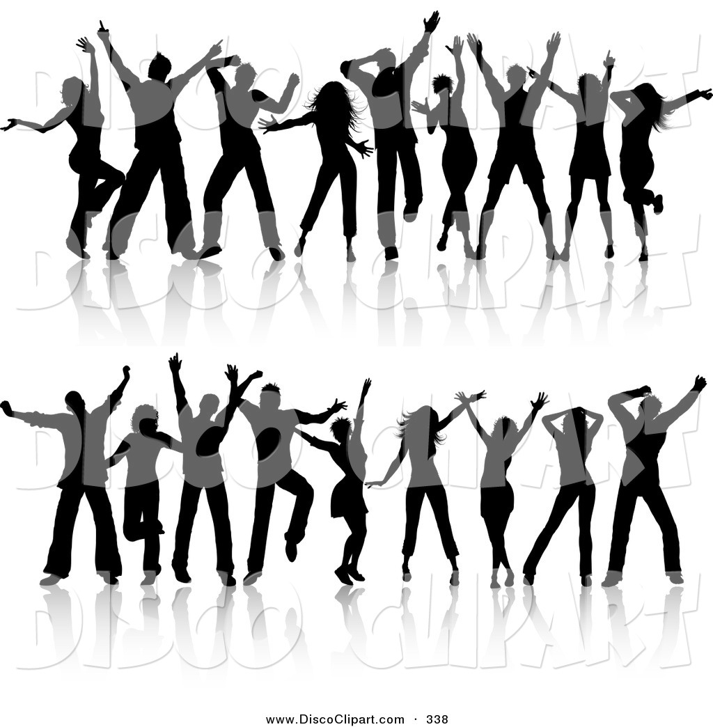 1024x1044 Music Clip Art Of A Digital Set Of Two Rows Of Young Silhouetted