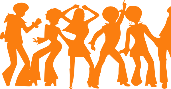 600x315 Orange Disco Party Clip Art