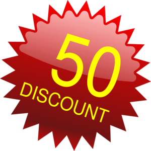 300x300 50 Pounds Discount Clip Art
