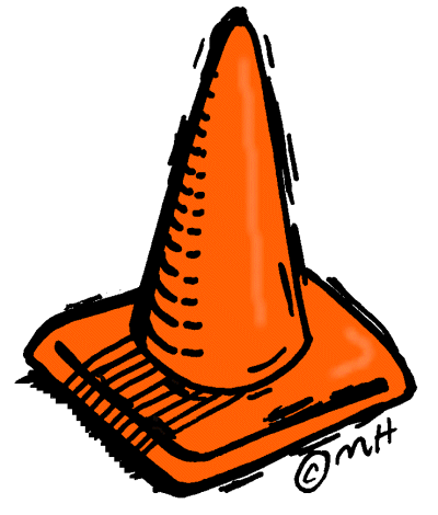 400x470 Clip Art Traffic Cone Clipart