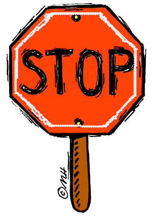 300x424 Stop Sign Clip Art