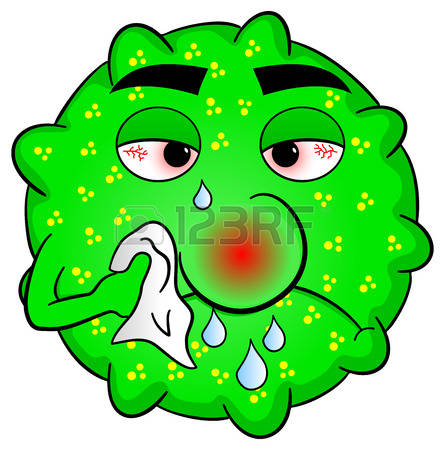 445x450 Sick Clipart Contagious Disease