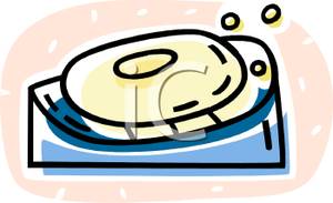 300x183 Colorful Cartoon Of A Bar Of Bath Soap