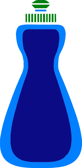 288x590 Blue Soap Bottle Clip Art