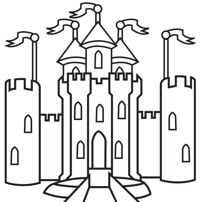 842x842 Disney Castle Outline