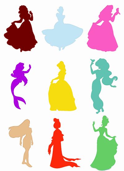 400x550 Best Disney Princess Silhouette Ideas Ariel