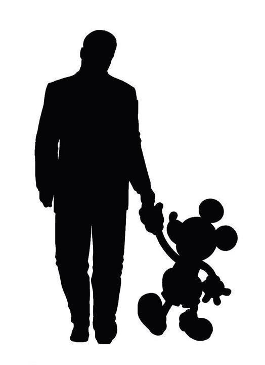 524x720 Walt Disney And Mickey Ink ) Mickey Silhouette