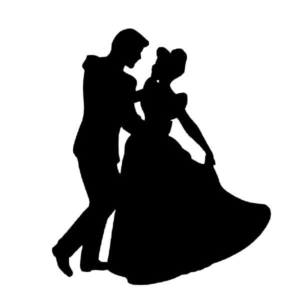 566x582 Cendrillon Amp Son Prince Silhouettes Silhouette